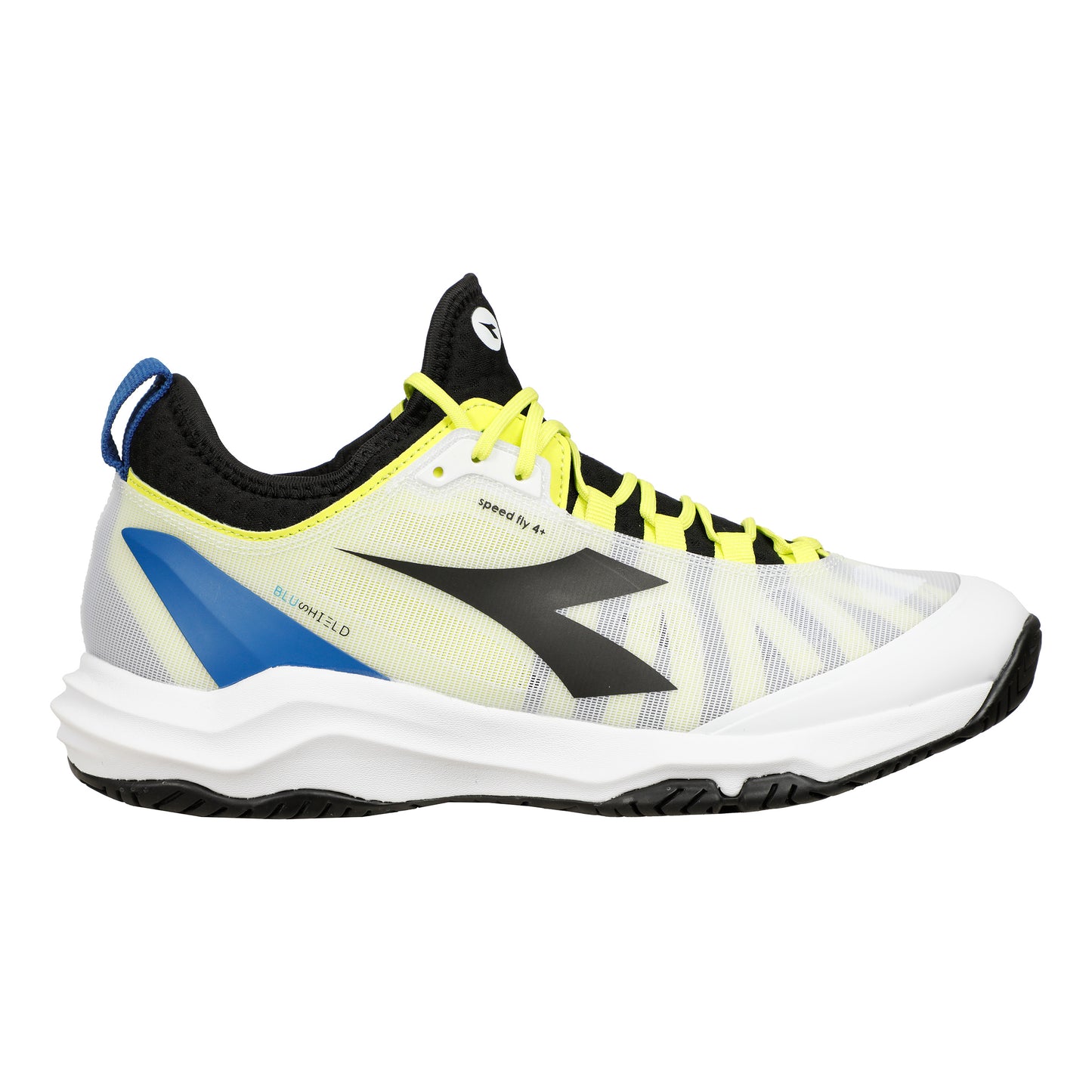 Diadora Speed Blushield Fly 4+ Allcourt-sko Herrer-Hvid,Sort