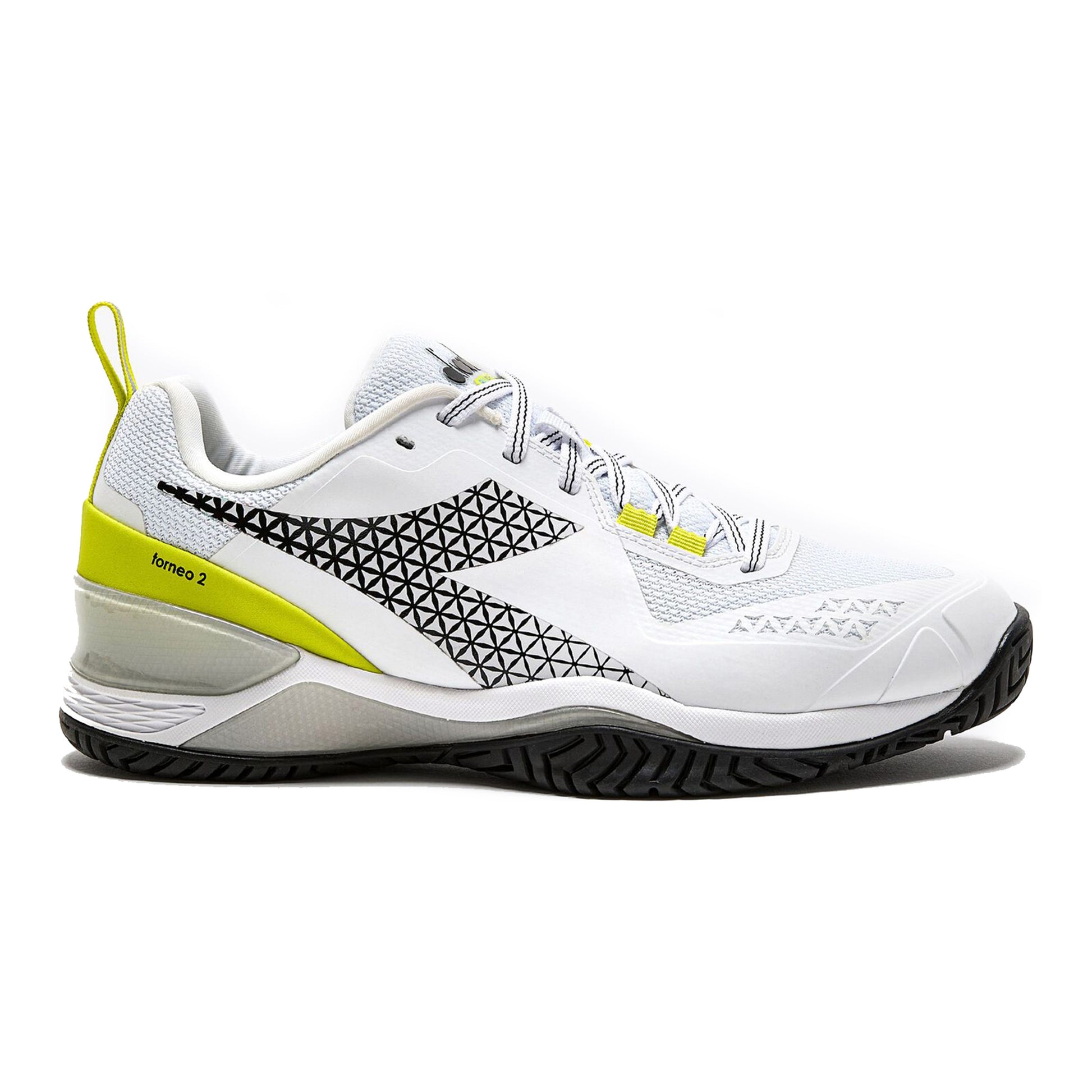Diadora Blushield Torneo 2 Allcourt-sko Damer - hvid, neongul