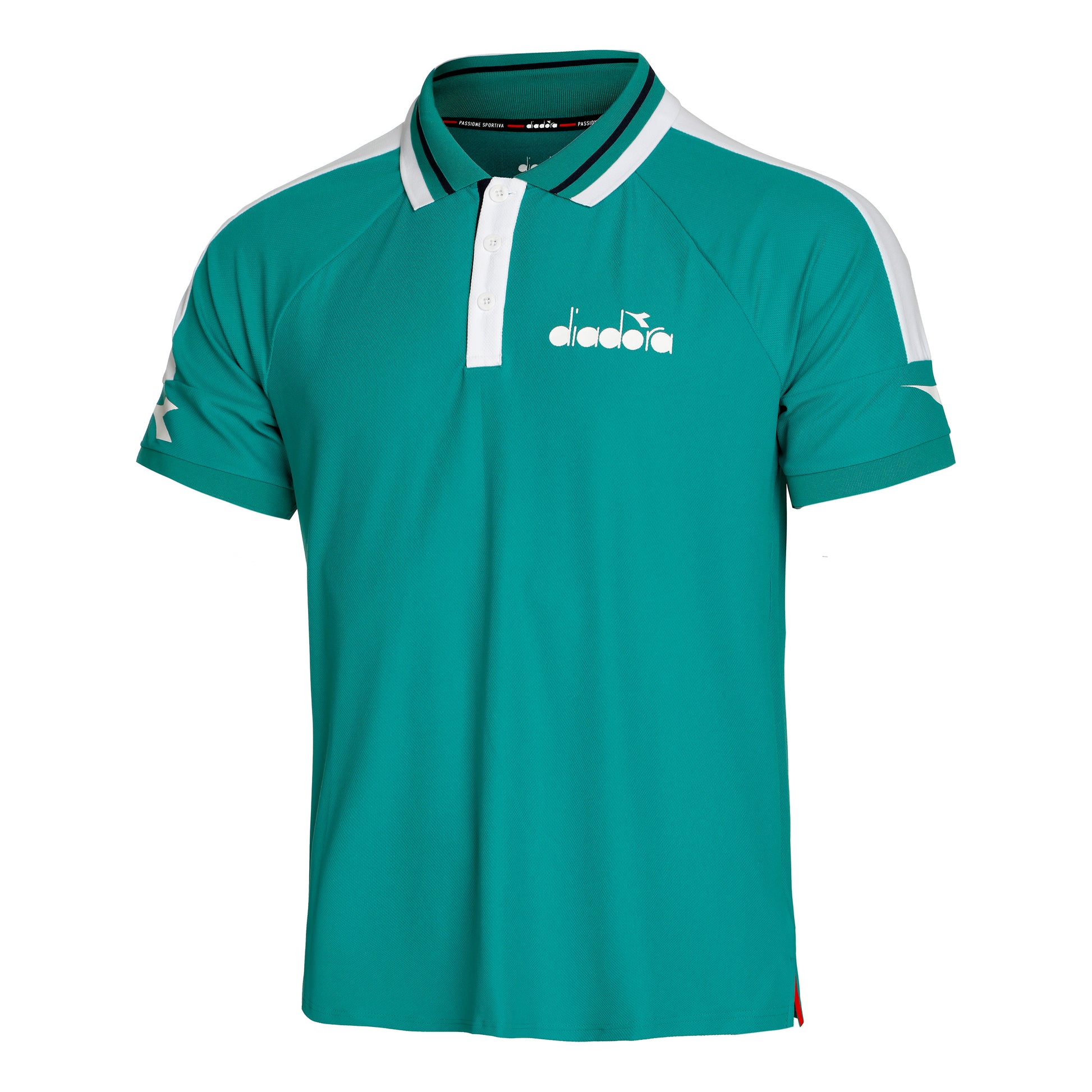 Diadora Icon Polo Herrer - grøn, hvid