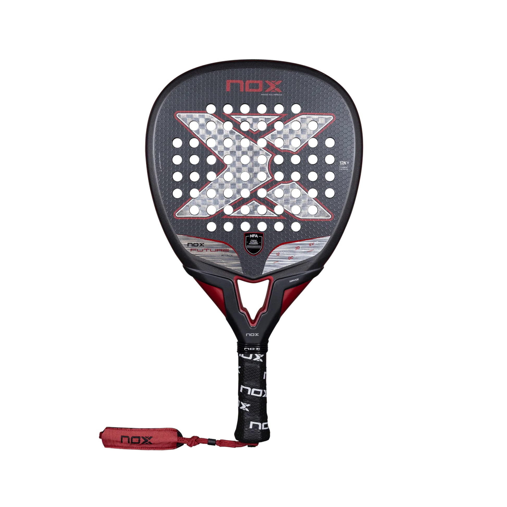 NOX Future 12K Alum Attack NFA Edition Padelketcher Brugte ketchere