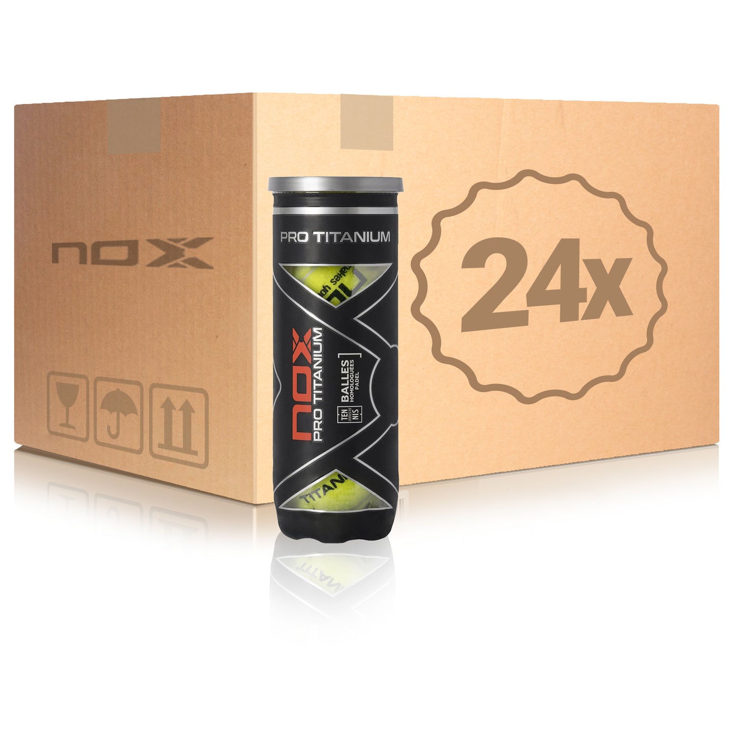 NOX 24x dåse med 3 Pro Titanium I karton