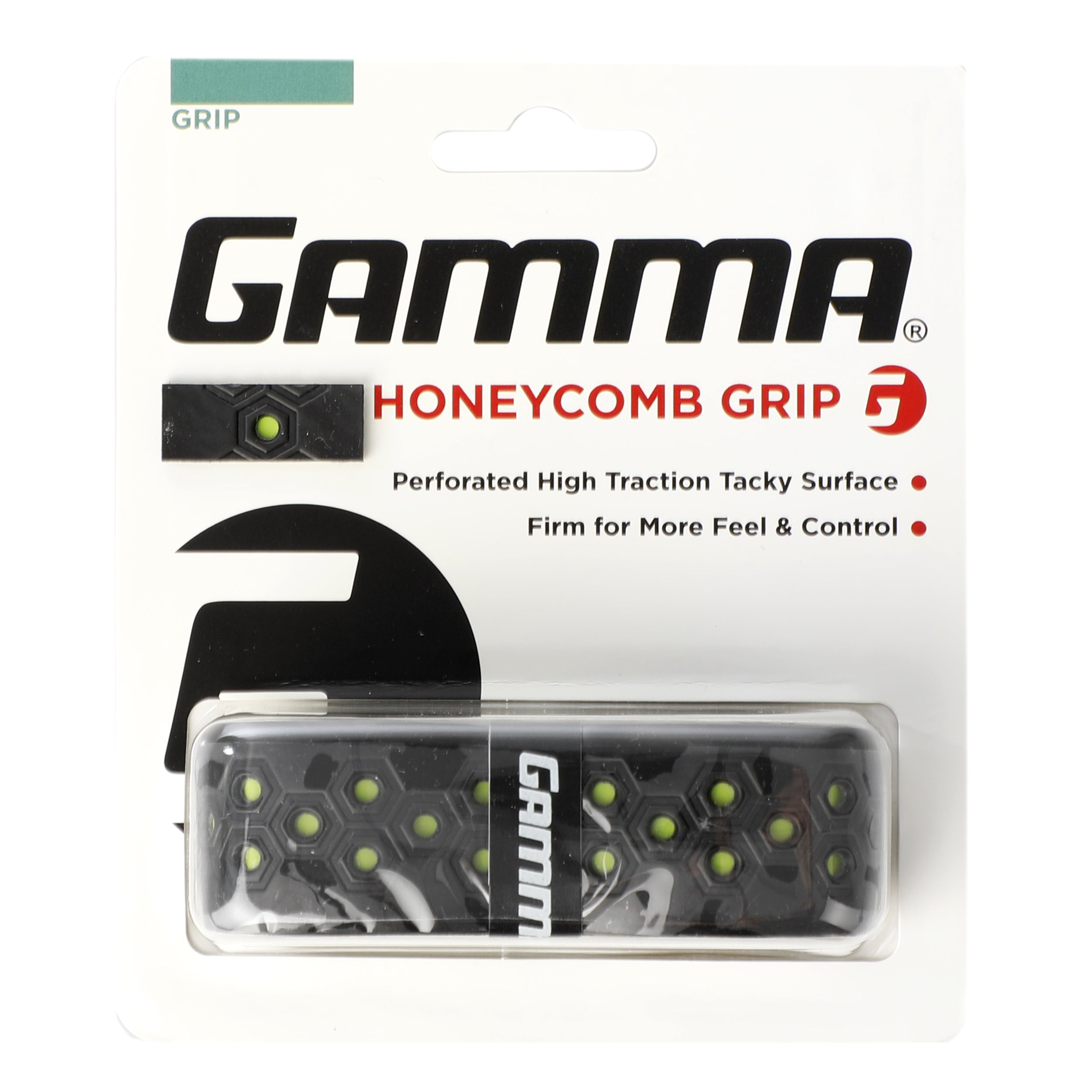 Gamma Honeycomb Cushion Grip Pakke Med 1-Sort,Grøn
