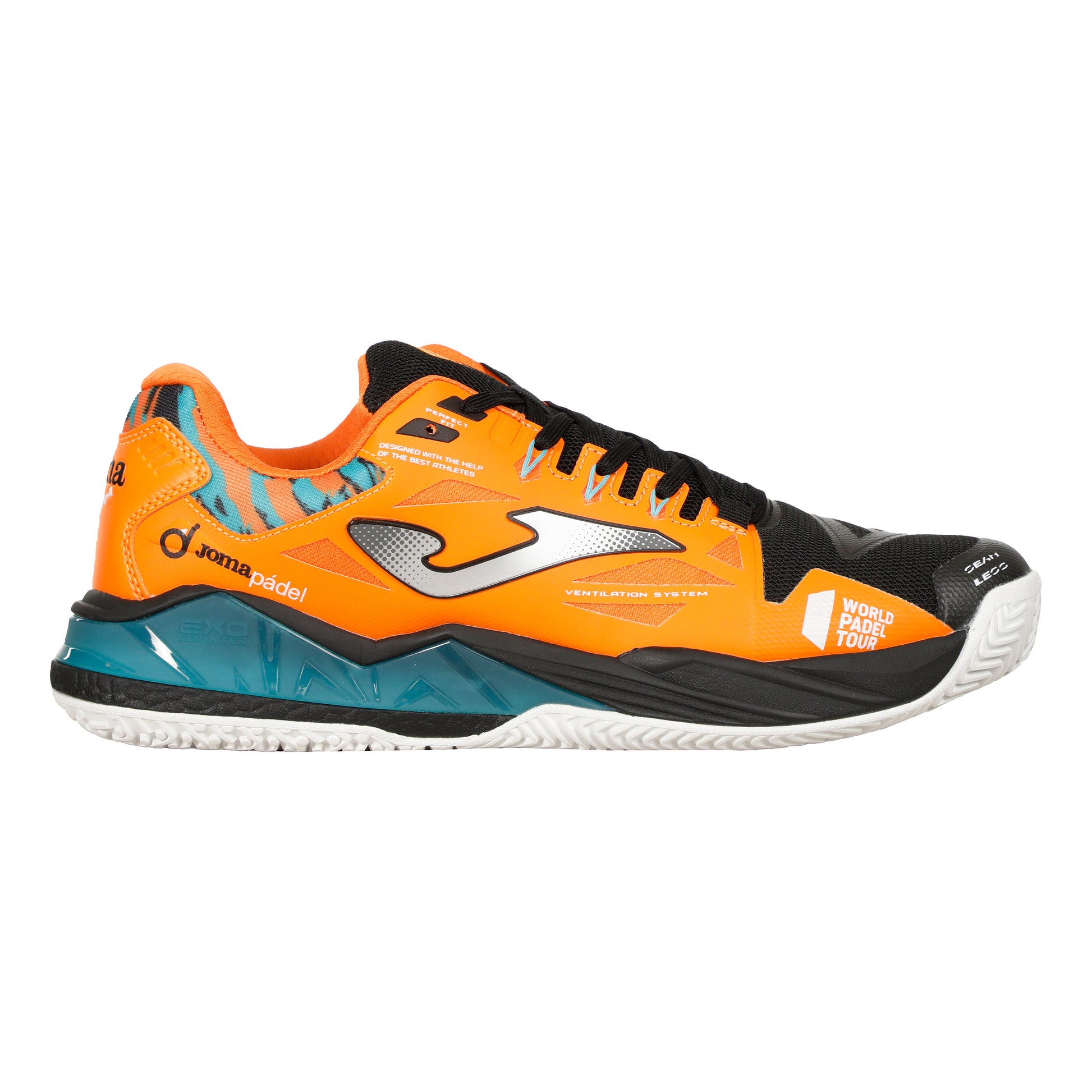 Joma Spin Padelsko Herrer - orange, sølv