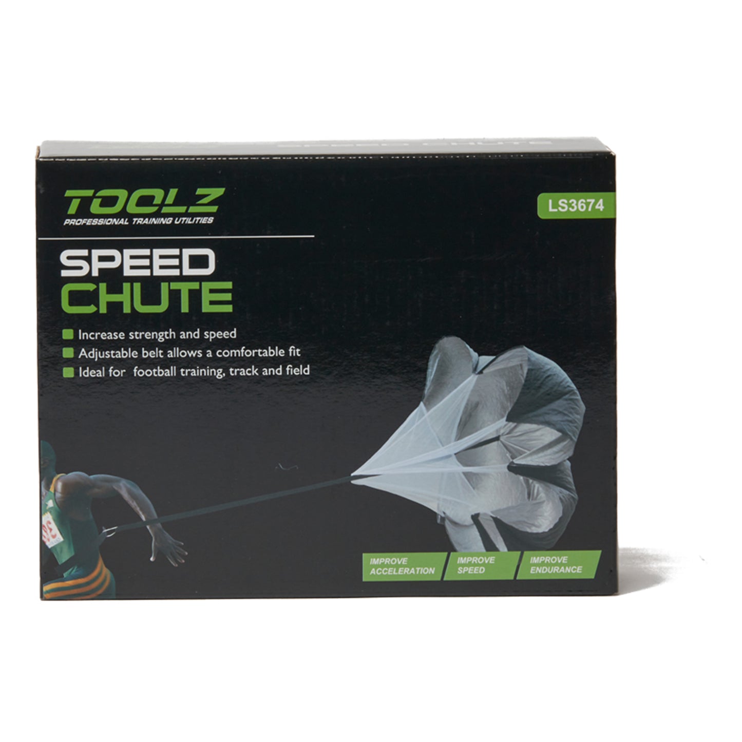TOOLZ Speed Chute Træningsudstyr-Sort