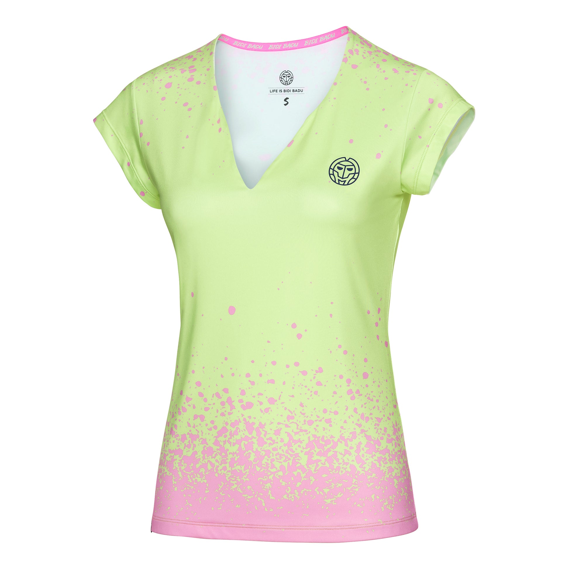 BIDI BADU Bella Tech T-shirt Damer-Lysegrøn,Rosa