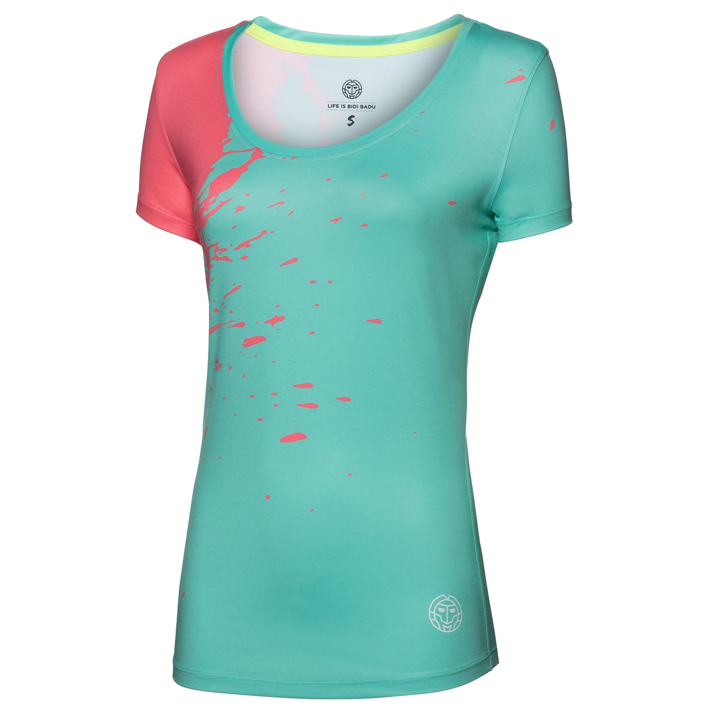 BIDI BADU Amari Tech Round-Neck T-shirt Damer-Mint,Koral