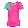 Amari Tech Round-Neck T-shirt Damer - pink, mint