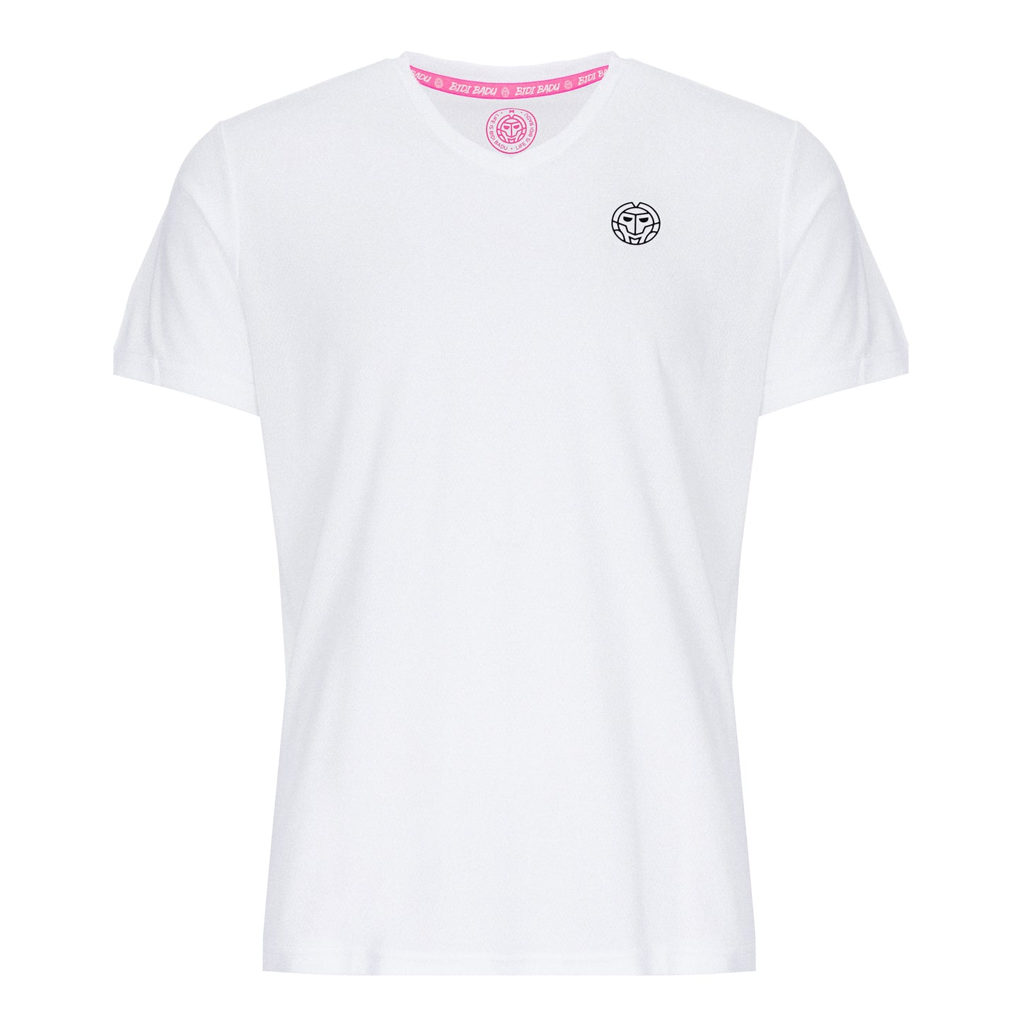 BIDI BADU Ted Tech T-shirt Herrer - hvid, sort