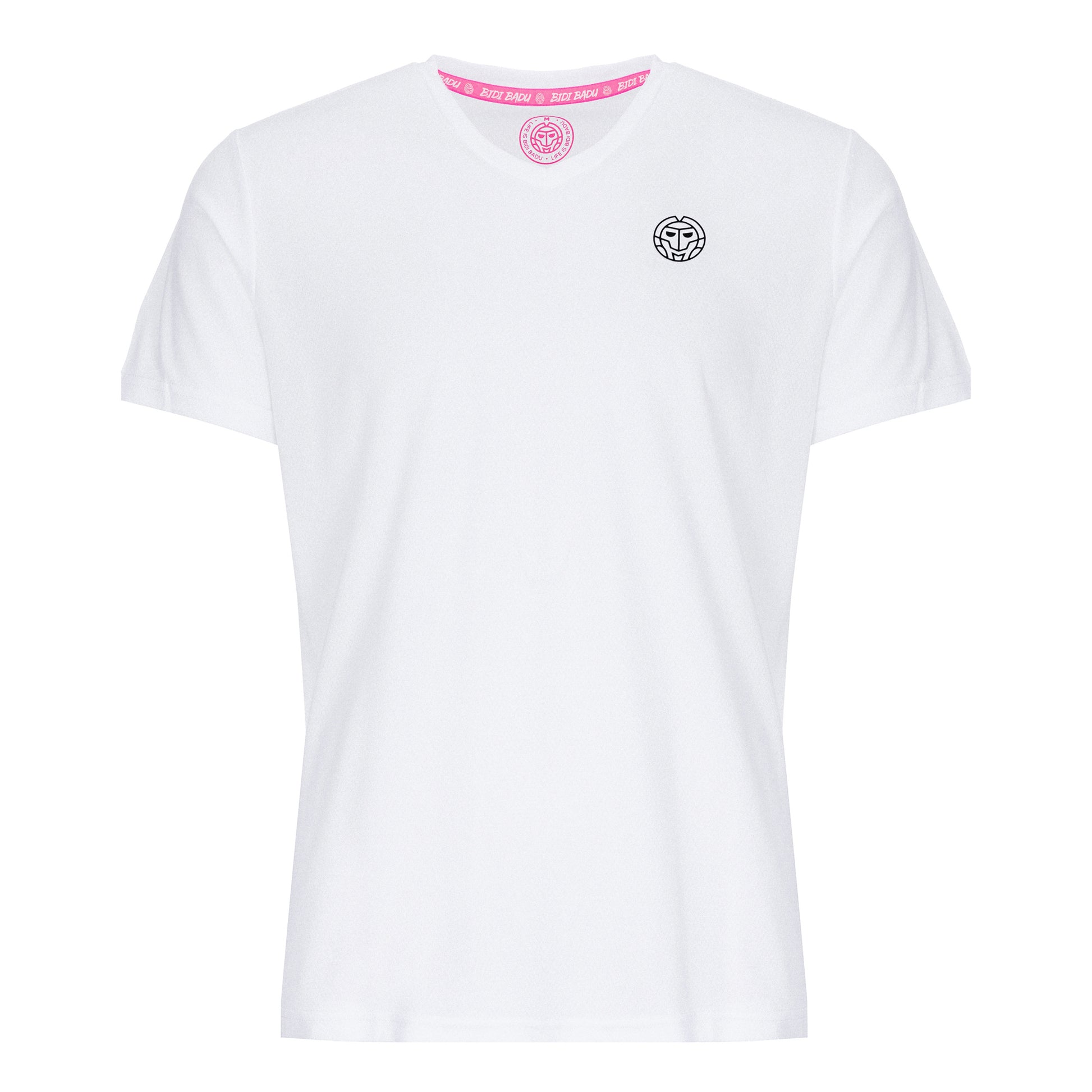 BIDI BADU Ted Tech T-shirt Herrer - hvid, sort