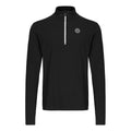 Zac Tech Half Zip Shirt, langærmet Herrer - sort, hvid