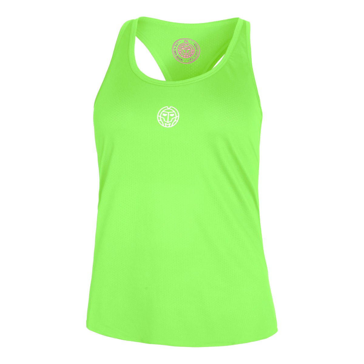 BIDI BADU Mea Tech Tanktop Damer - neongrøn, hvid