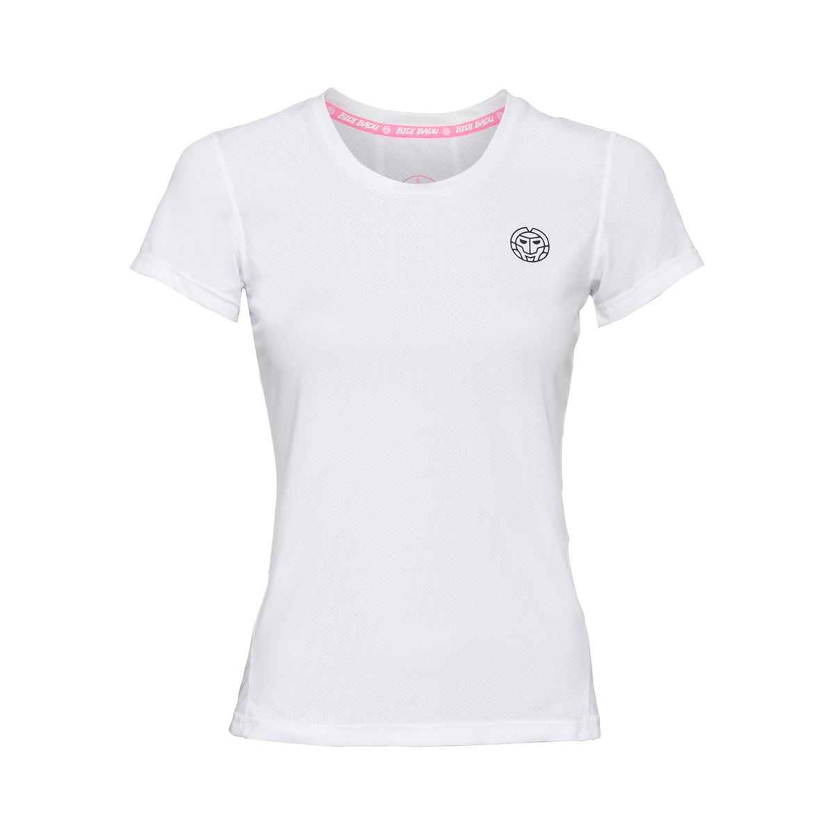 BIDI BADU Calla Tech Roundneck T-shirt Pige - hvid, sort