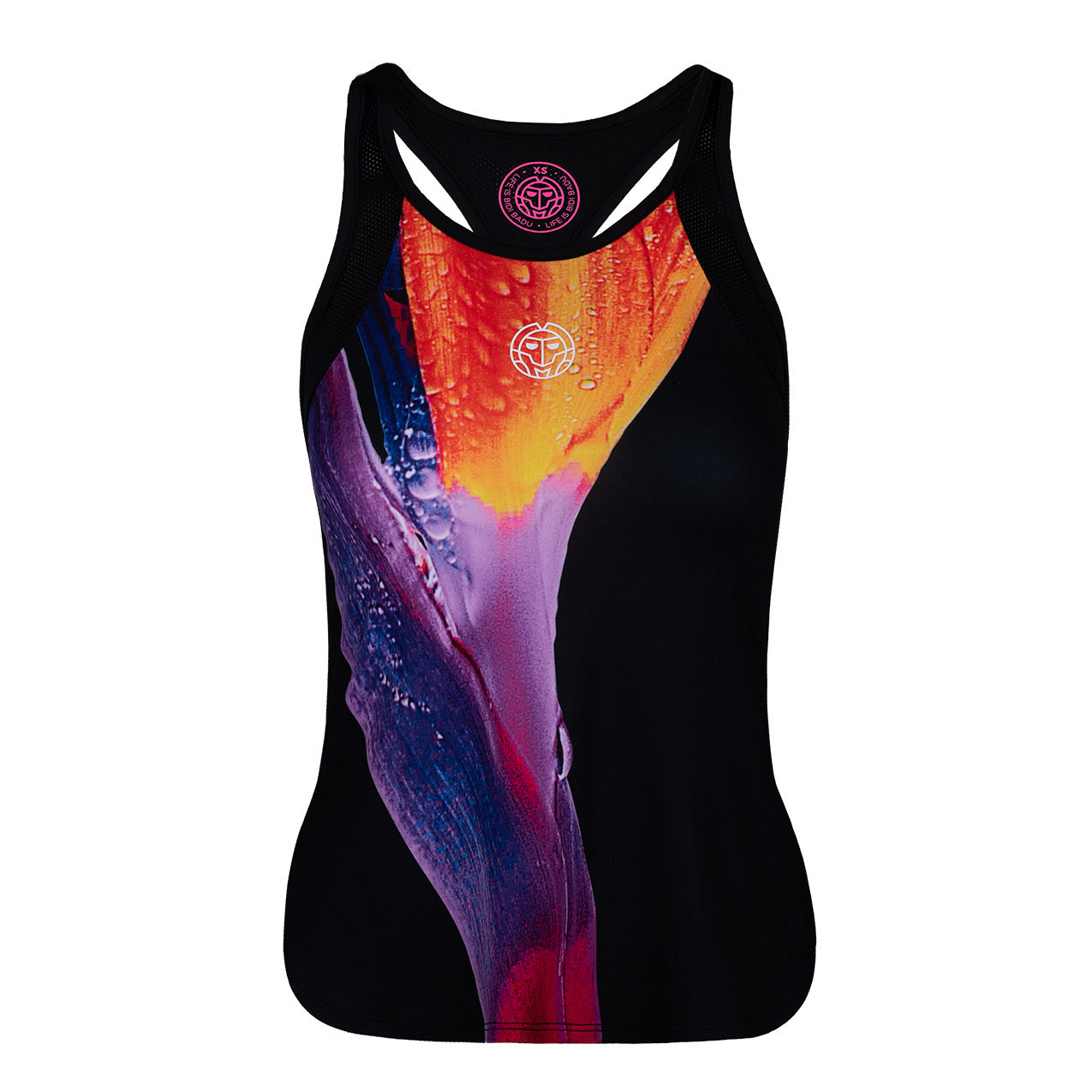 BIDI BADU Fanny Tech Tanktop Damer - sort, flerfarvet