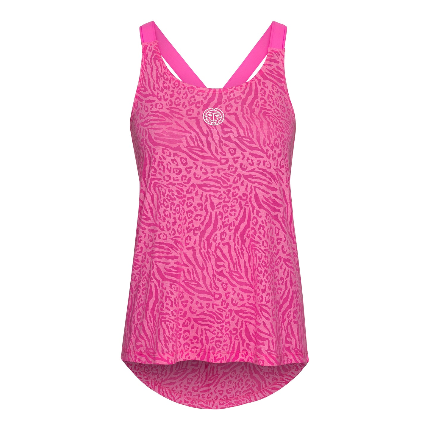 BIDI BADU Maila Bournout Tech Tanktop -pink,hvid