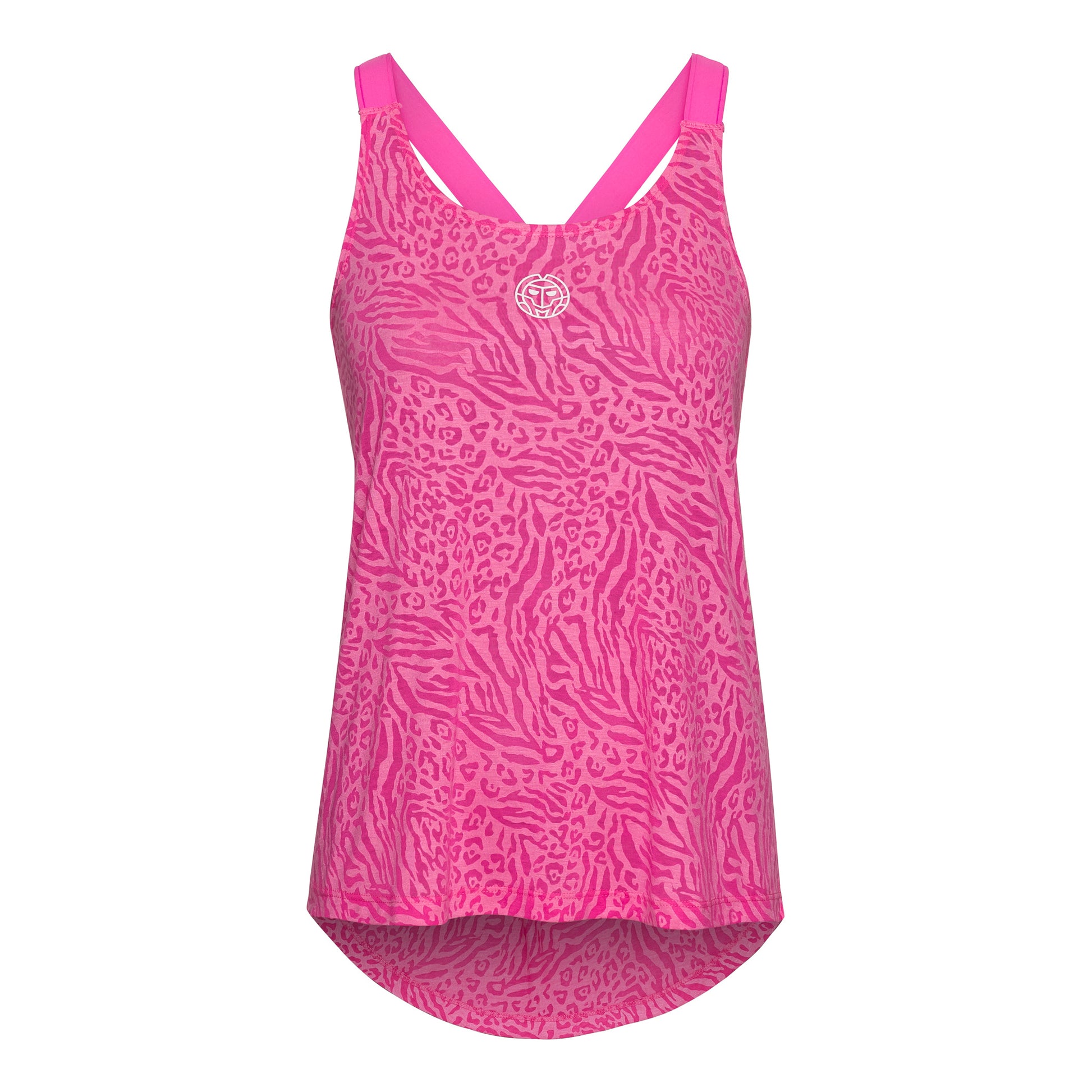 BIDI BADU Maila Bournout Tech Tanktop -pink,hvid