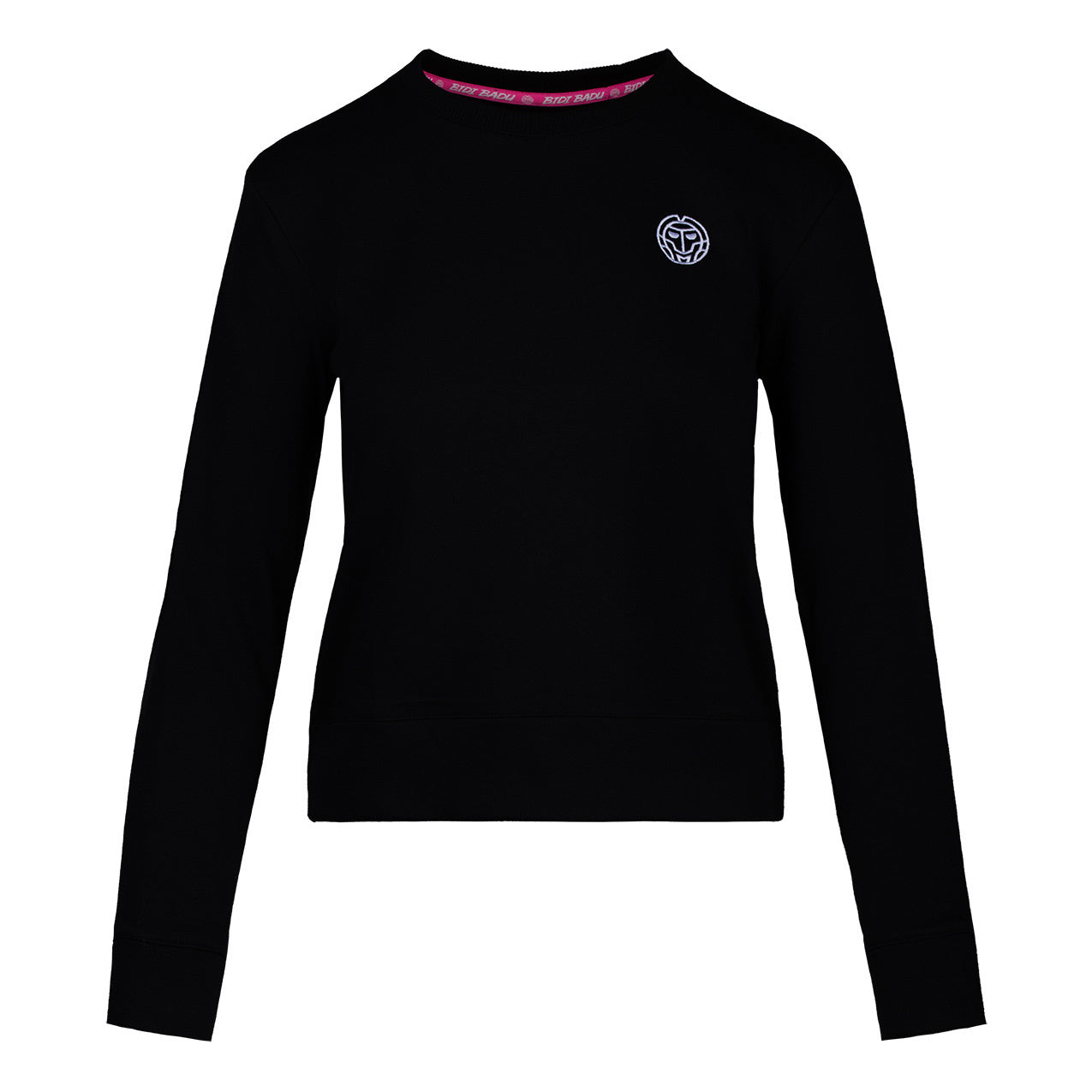 BIDI BADU Mirella Basic Crew Sweatshirt Damer-Sort,Hvid