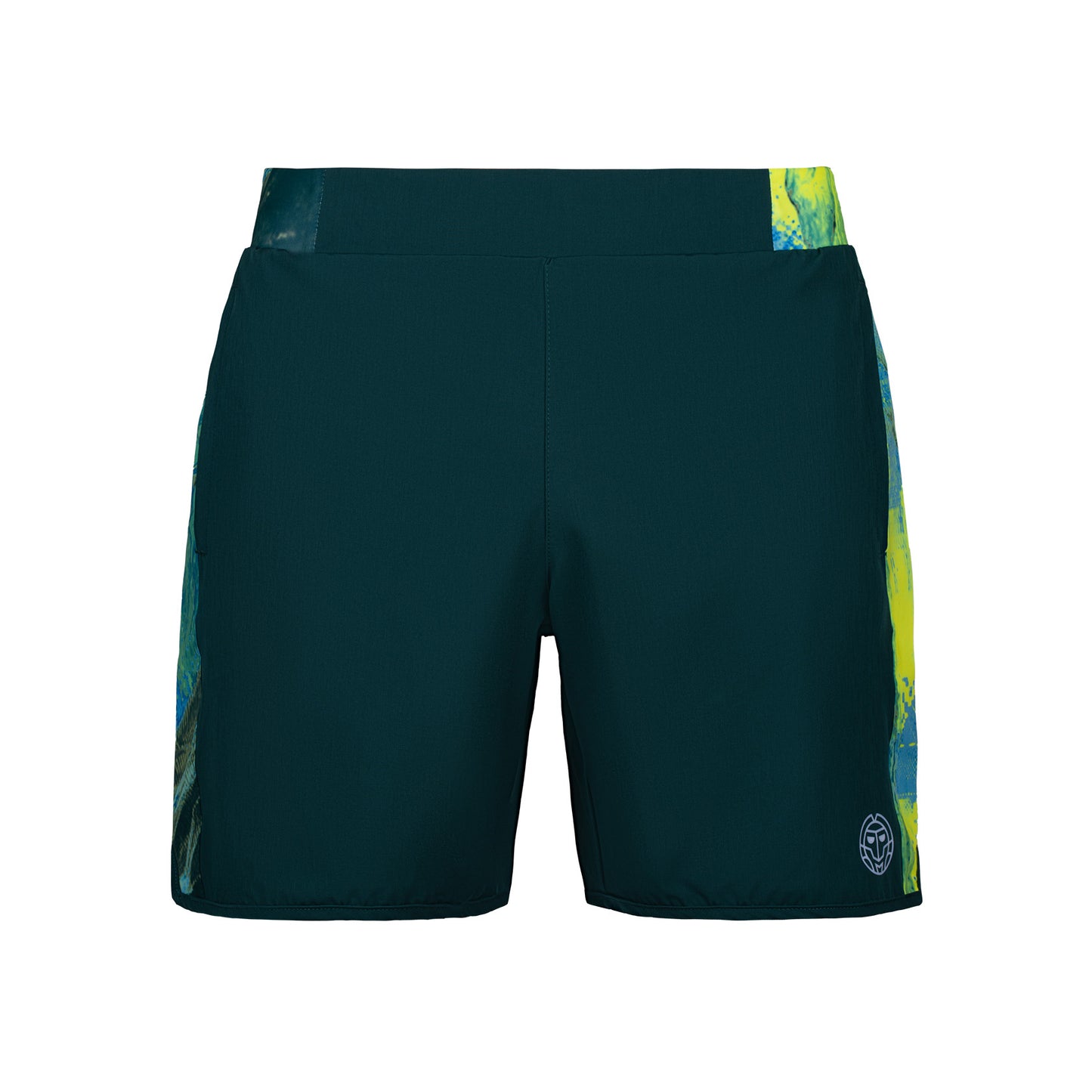 BIDI BADU Adnan 7in Tech Shorts Herrer - mørkegrøn, neongrøn