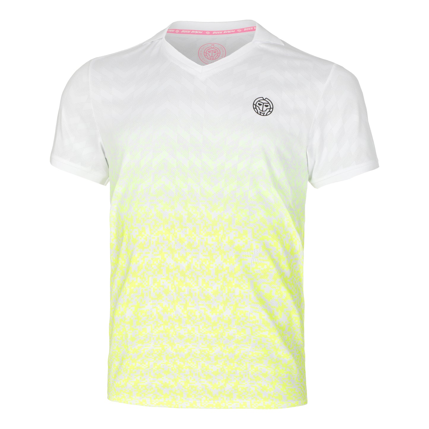 BIDI BADU Tano Tech Polo Herrer - hvid, neongul