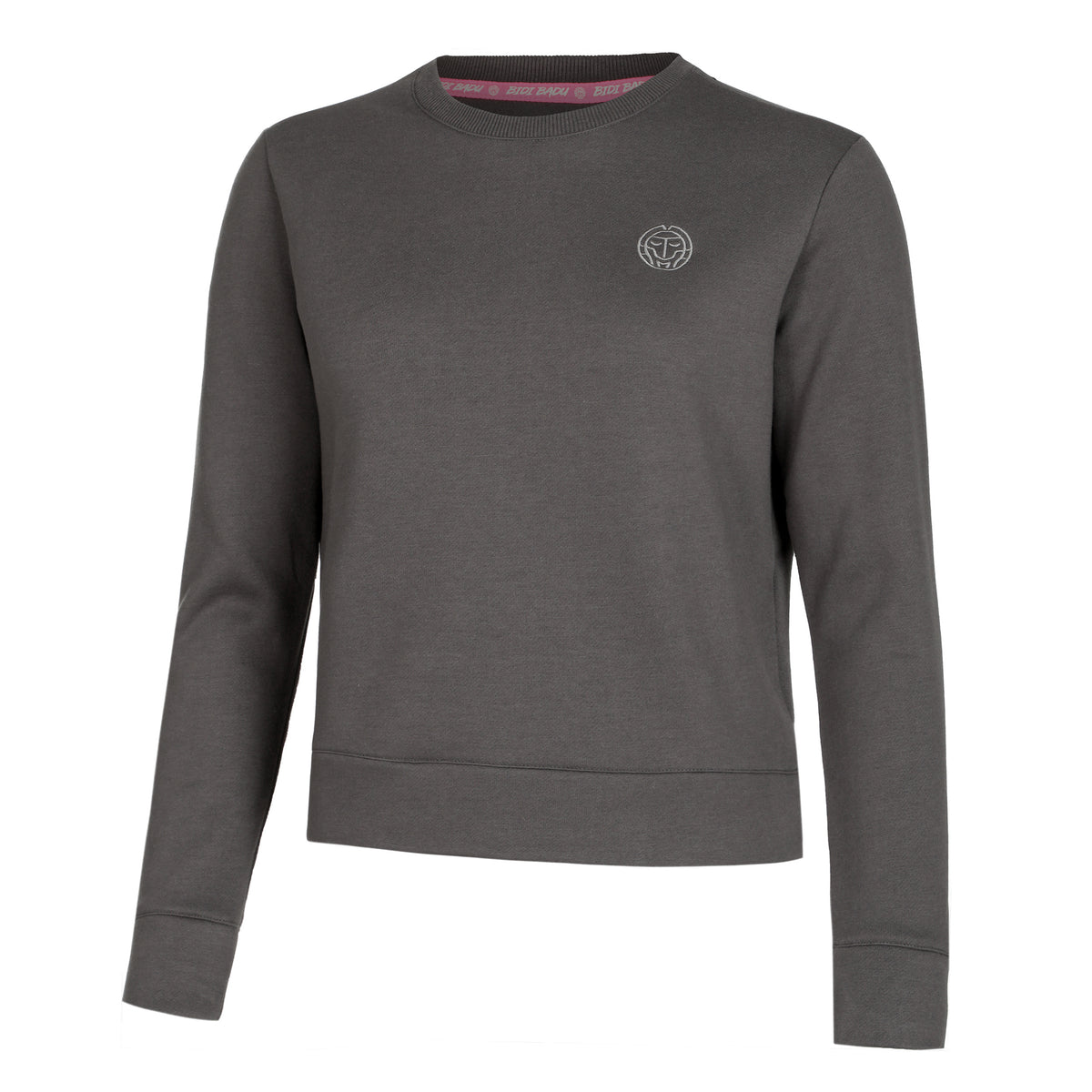 BIDI BADU Mirella Basic Crew Sweatshirt Damer - mørkegrå,