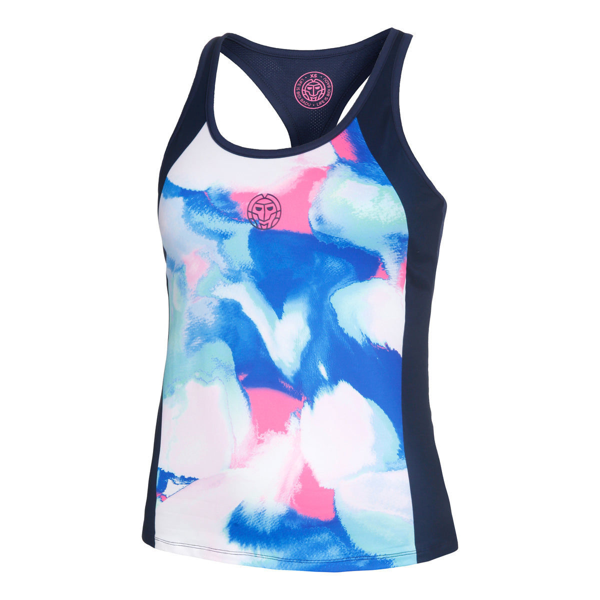 BIDI BADU Jua Tech Tanktop Damer - mørkeblå, flerfarvet