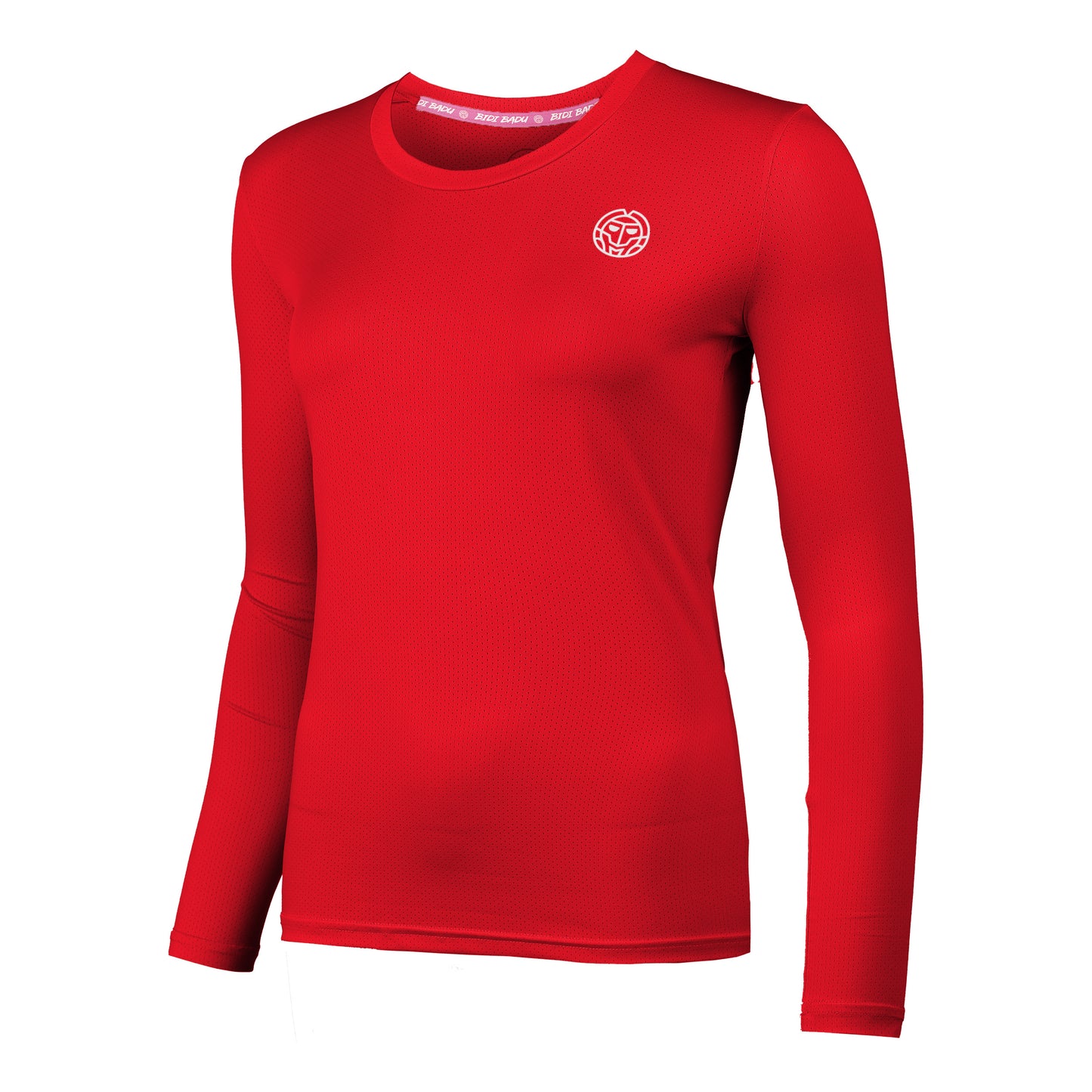 BIDI BADU Pia Tech Roundneck Shirt, langærmet Damer - rød,