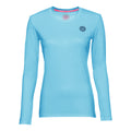 Pia Tech Roundneck Shirt, langærmet Damer - lyseblå,