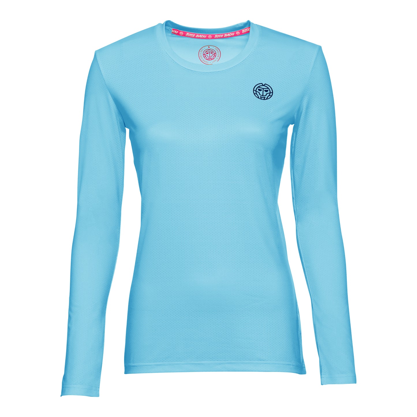 BIDI BADU Pia Tech Roundneck Shirt, langærmet Damer - lyseblå,