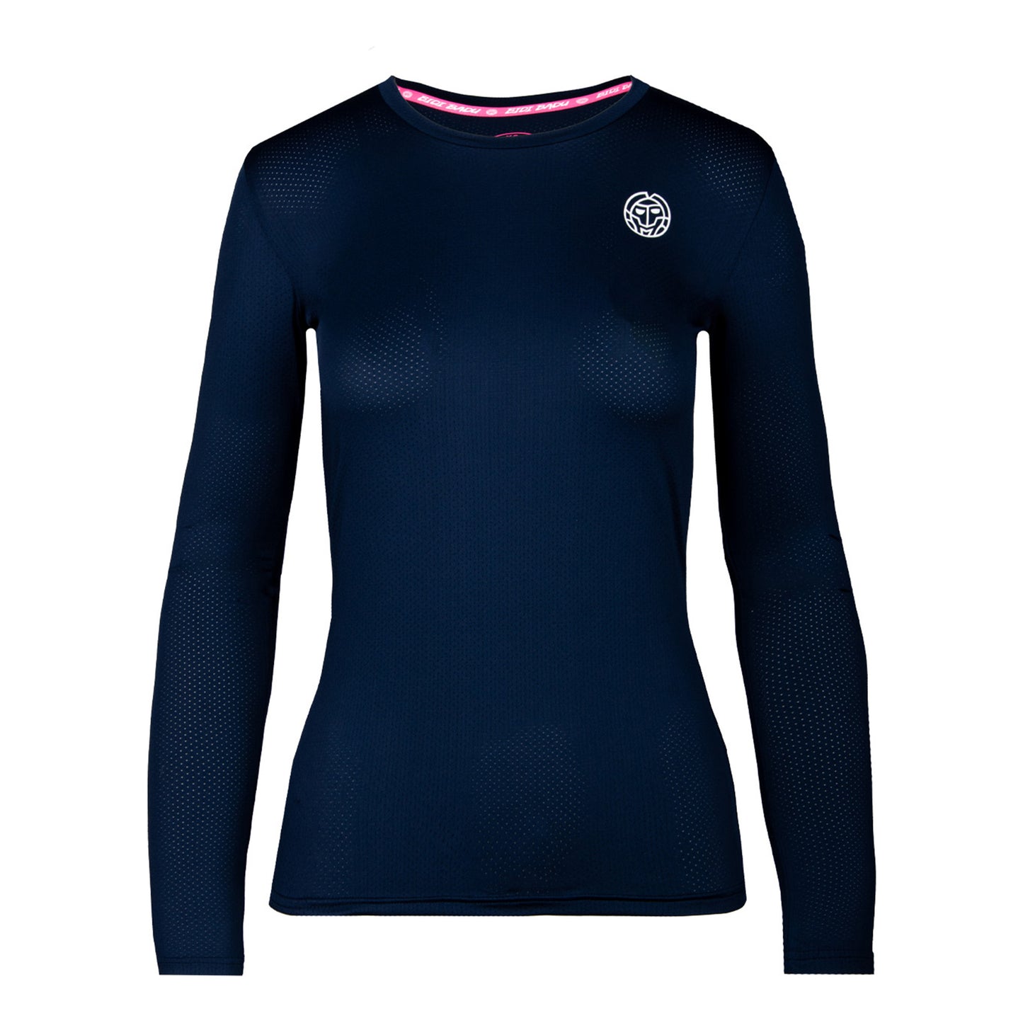 BIDI BADU Pia Tech Roundneck Shirt, langærmet Damer - blå,