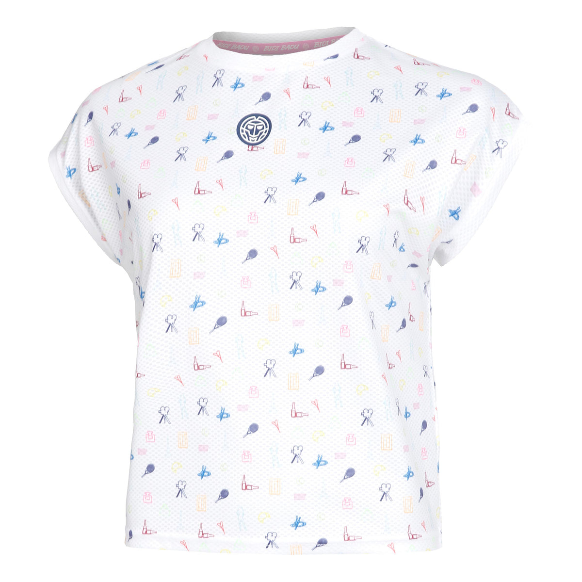 BIDI BADU Majira Tech T-shirt Damer - hvid, flerfarvet