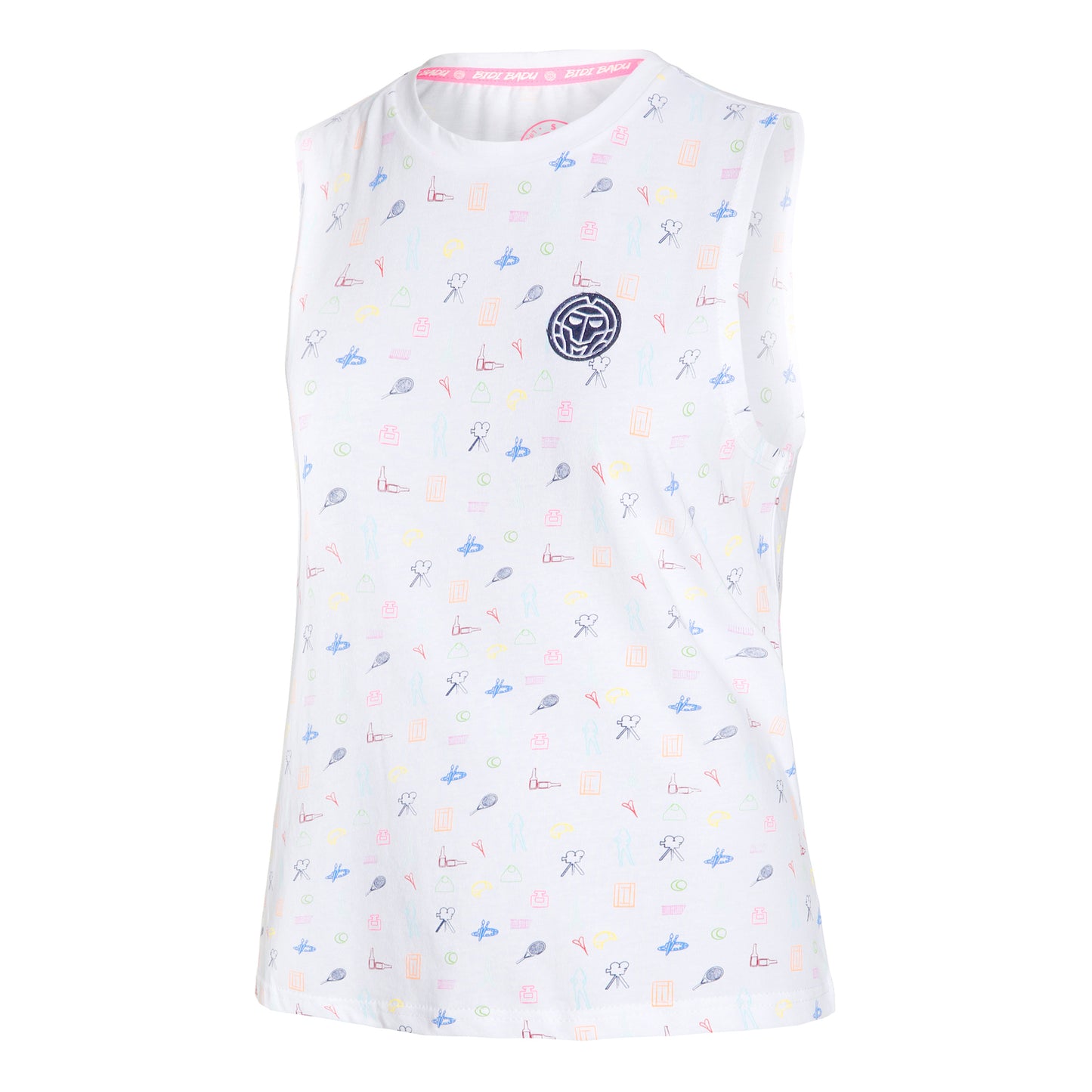 BIDI BADU Emefa Lifestyle Tanktop Damer - hvid, flerfarvet