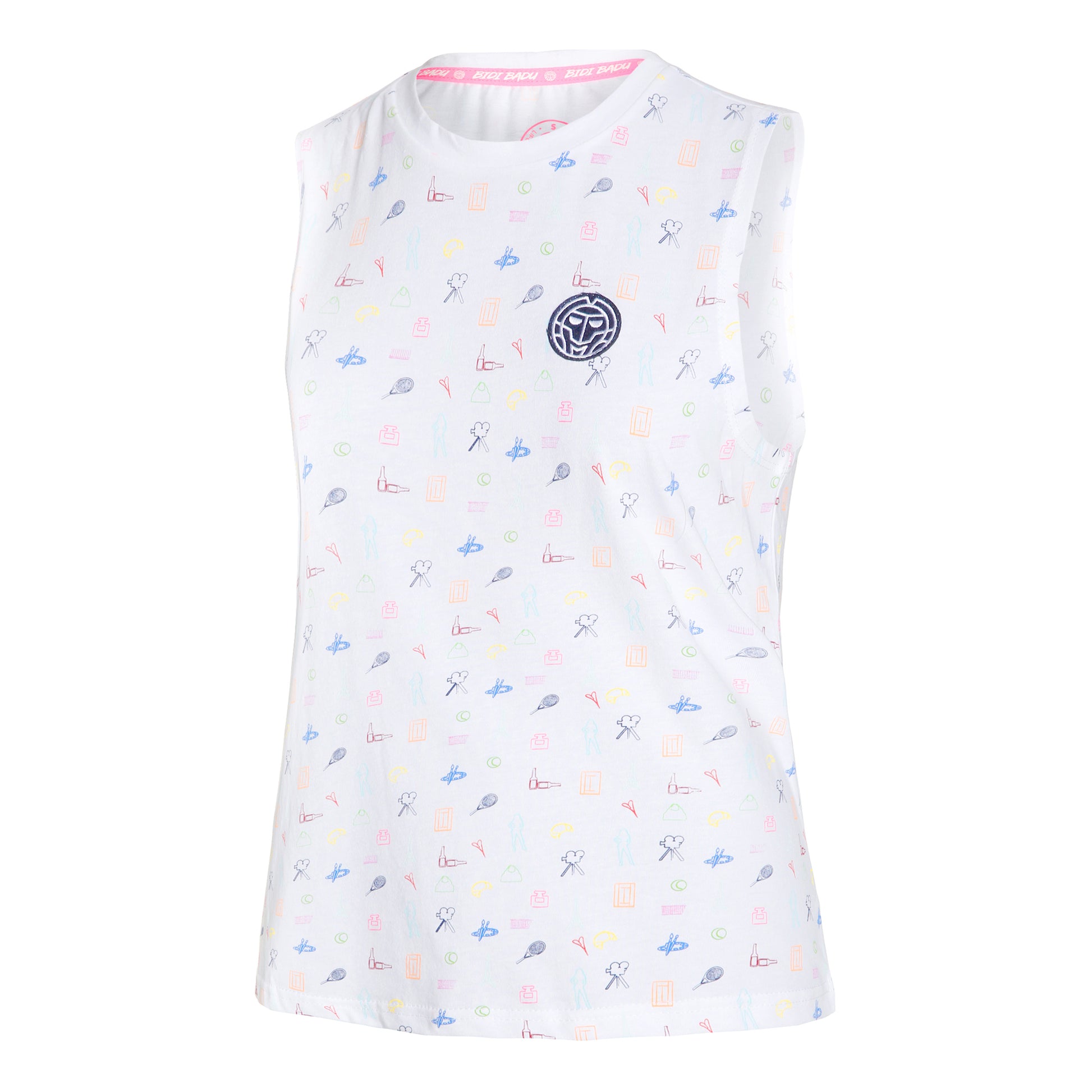 BIDI BADU Emefa Lifestyle Tanktop Damer - hvid, flerfarvet