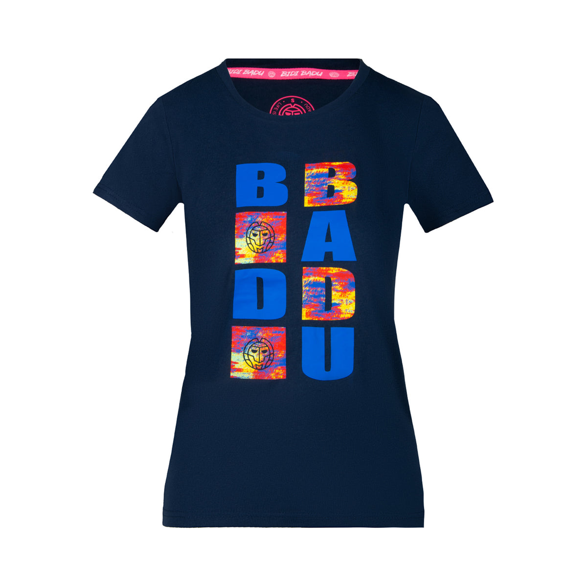 BIDI BADU Osayi Lifestyle T-shirt Pige - mørkeblå, flerfarvet