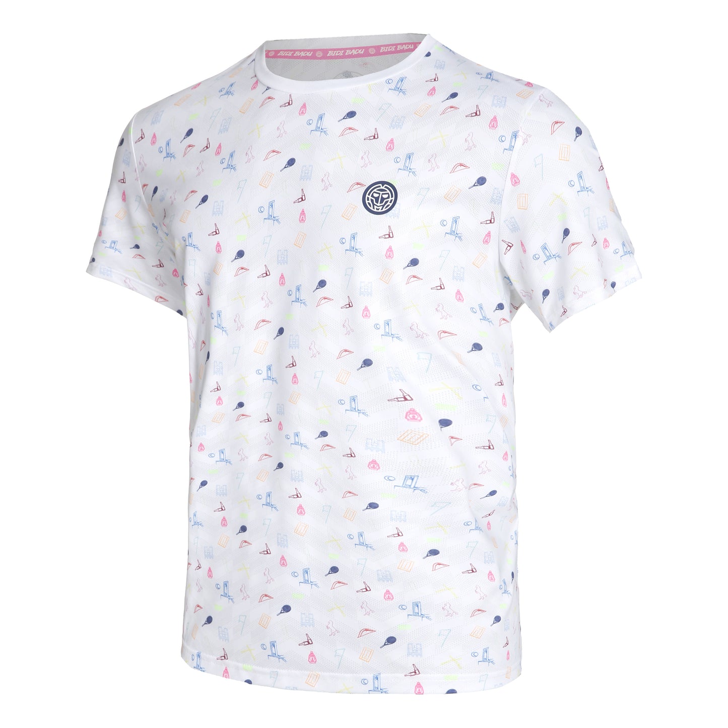 BIDI BADU Hawi Tech T-shirt Herrer - hvid, flerfarvet