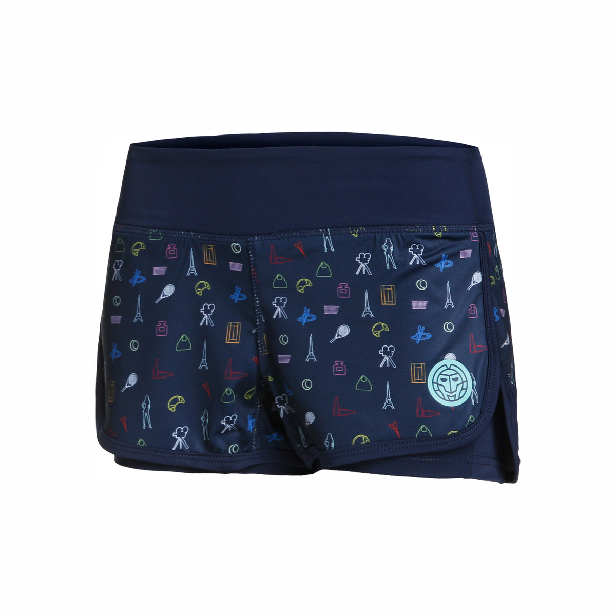 BIDI BADU Imara Tech 2in1 Shorts Pige - mørkeblå, flerfarvet