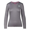 Pia Tech Roundneck Shirt, langærmet Damer - grå,