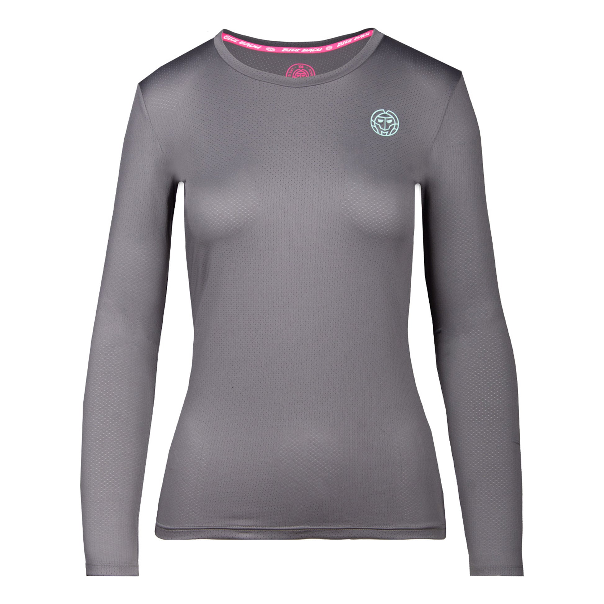 BIDI BADU Pia Tech Roundneck Shirt, langærmet Damer - grå,