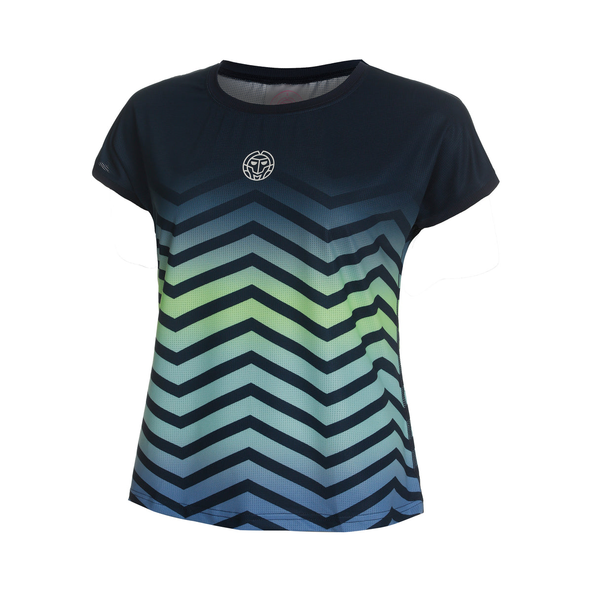 BIDI BADU Grafic Illumination T-shirt Pige - mørkeblå, flerfarvet