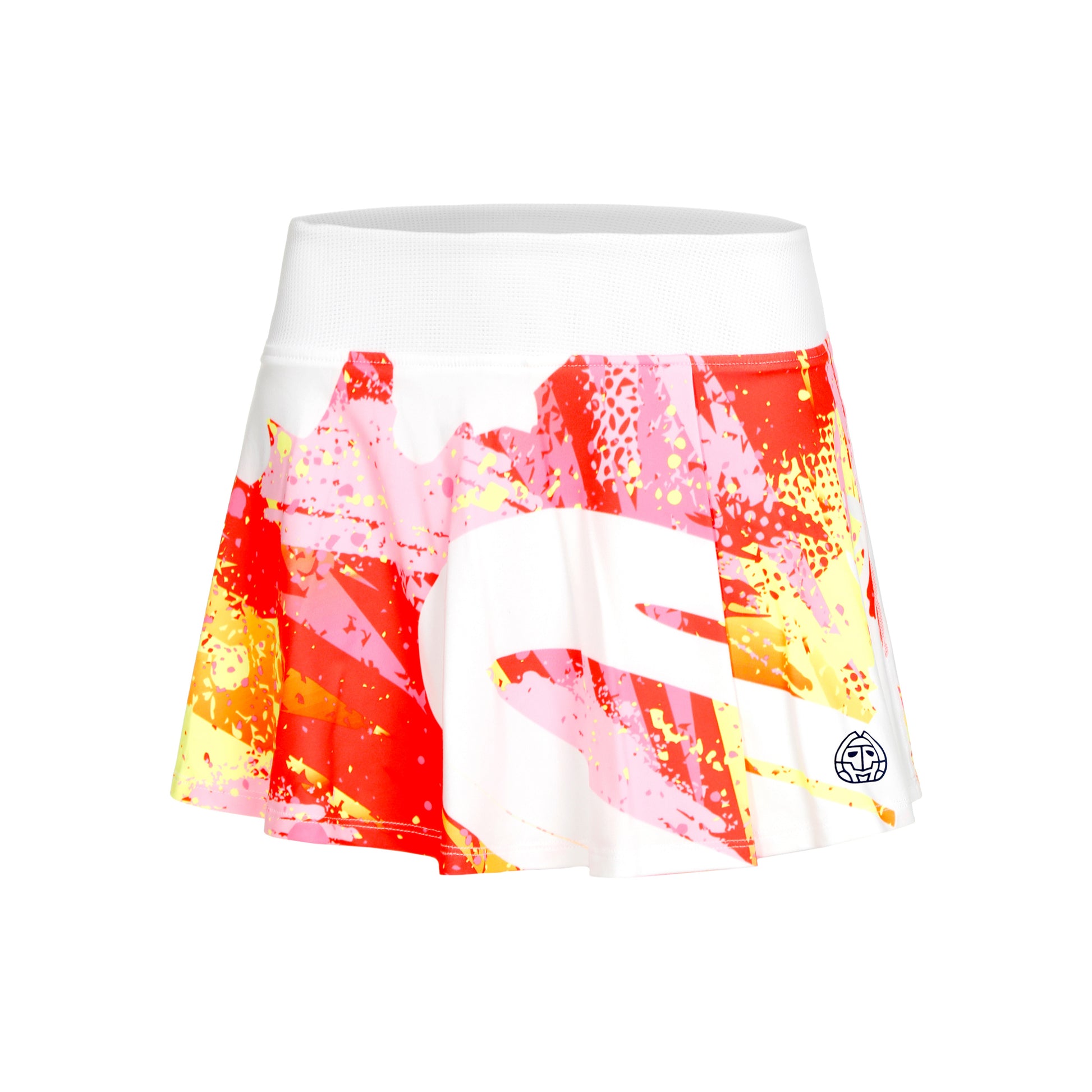 BIDI BADU Wild Arts Printed Wavy Nederdel Damer-Hvid,Flerfarvet