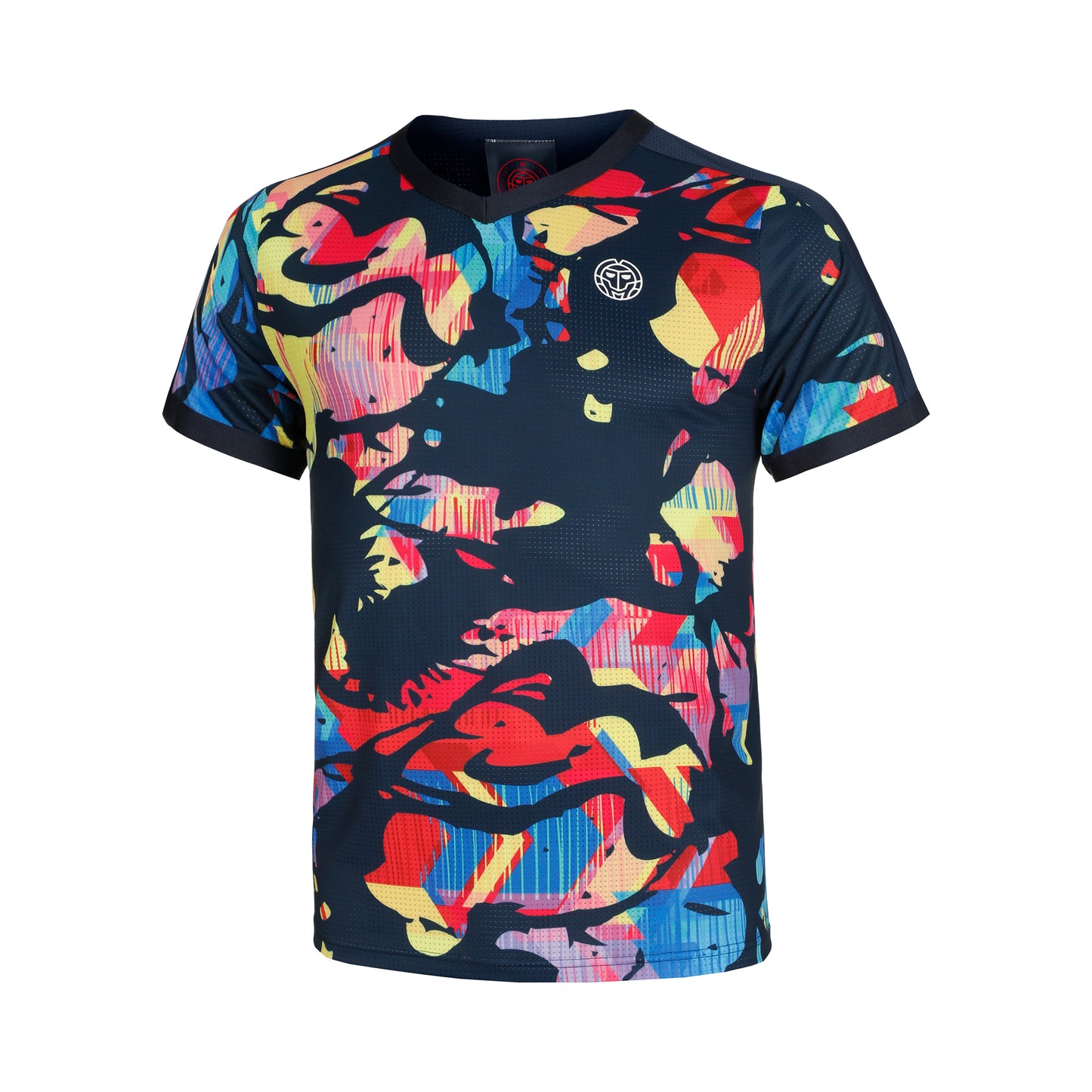 BIDI BADU Wild Arts V-Neck T-shirt Drenge - mørkeblå, flerfarvet