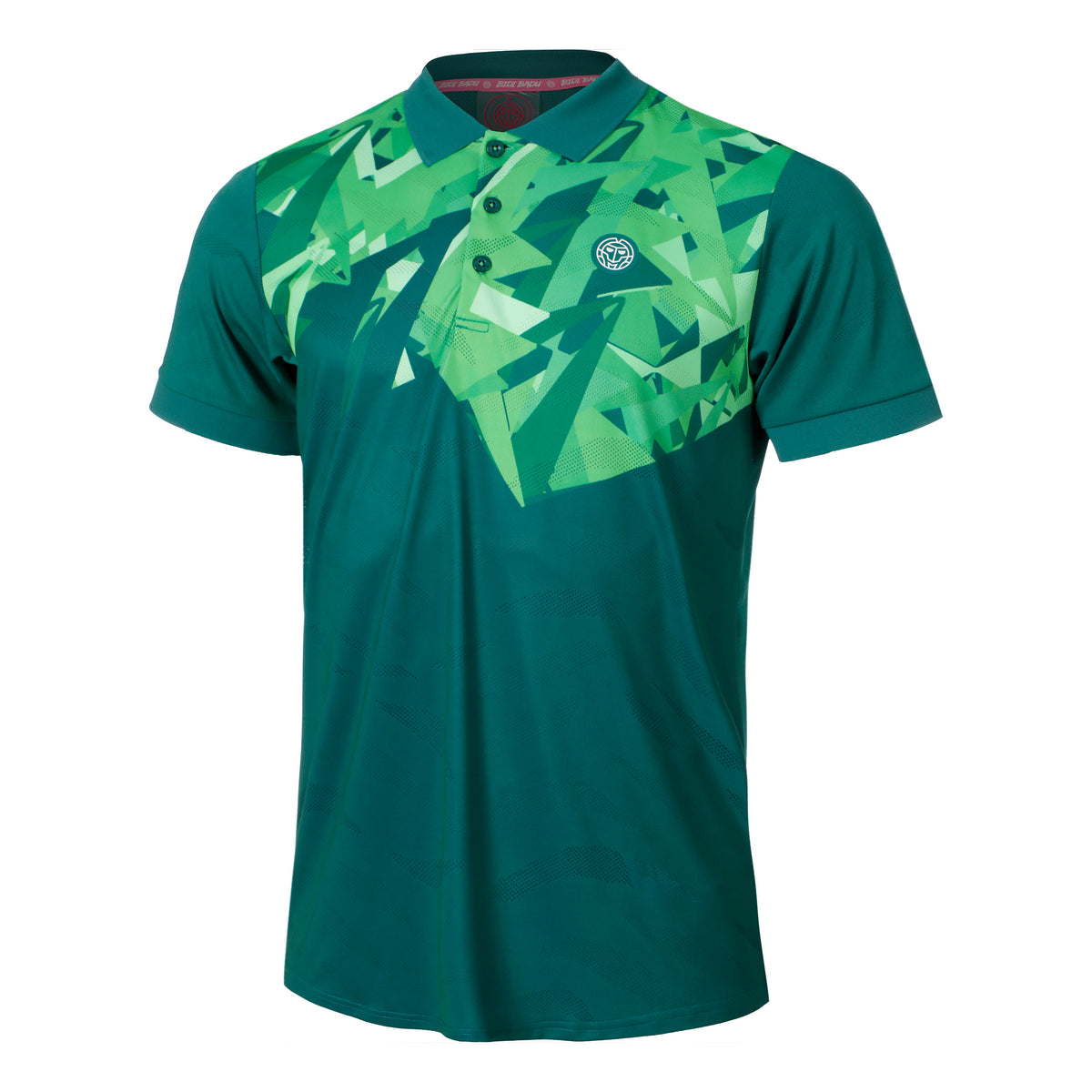 BIDI BADU Spike Polo Herrer-Mørkegrøn,Grøn