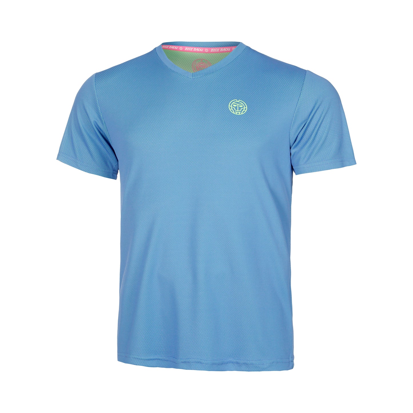 BIDI BADU Crew Inside Out V-Neck T-shirt Drenge-Blå,Neongrøn