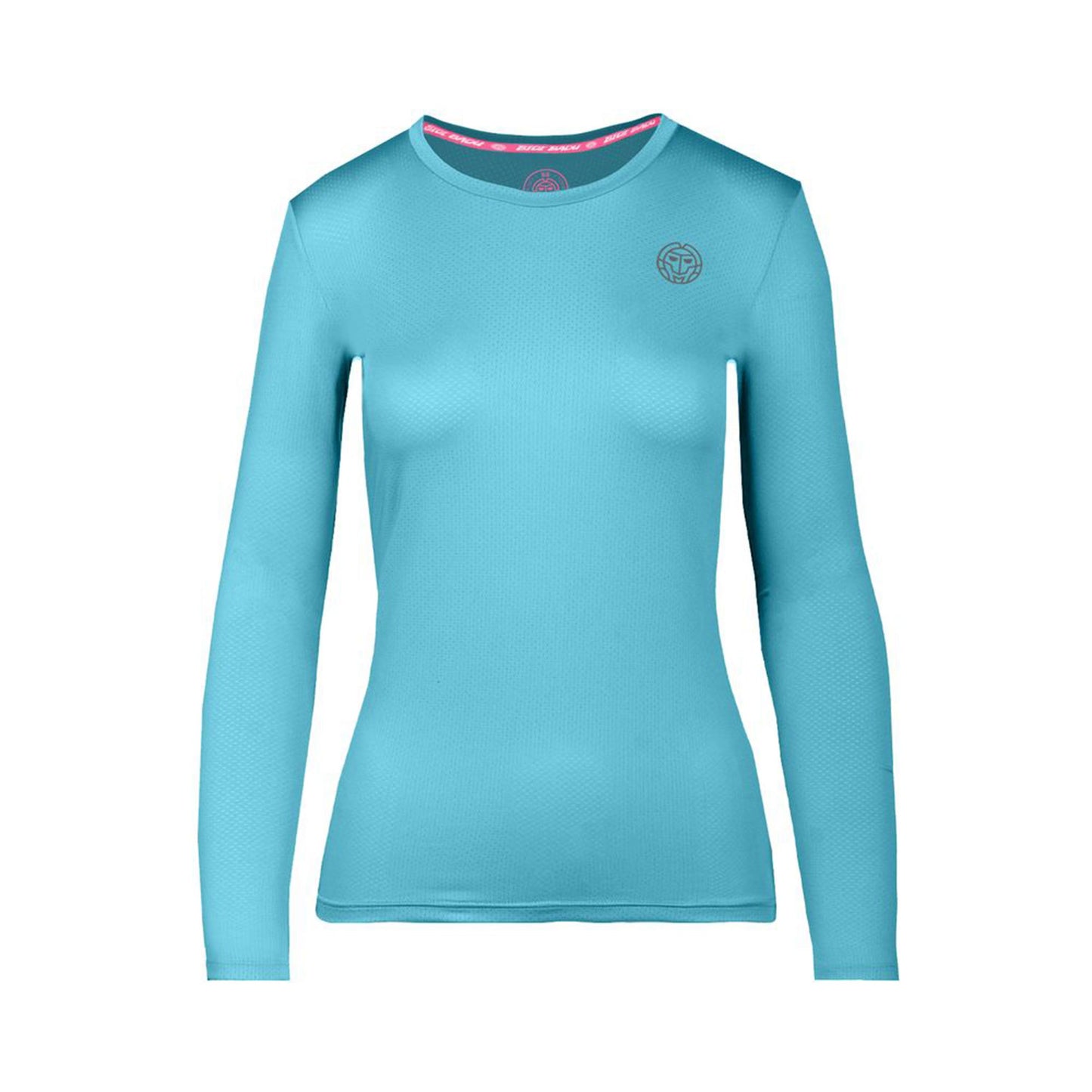 BIDI BADU Mina Tech Roundneck Shirt, langærmet Pige - lyseblå,