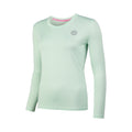 Mina Tech Roundneck Shirt, langærmet Pige - mint,