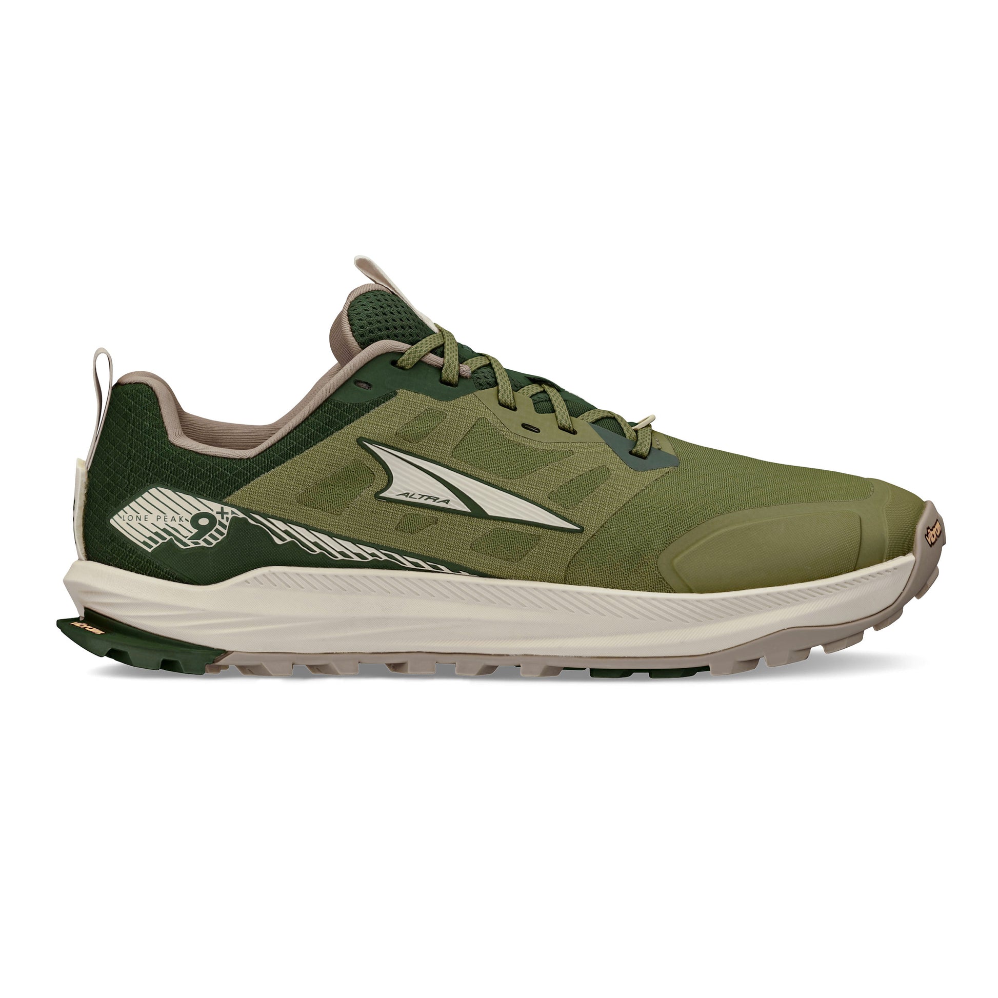 Altra Lone Peak 9+ Trailsko Herrer - grøn