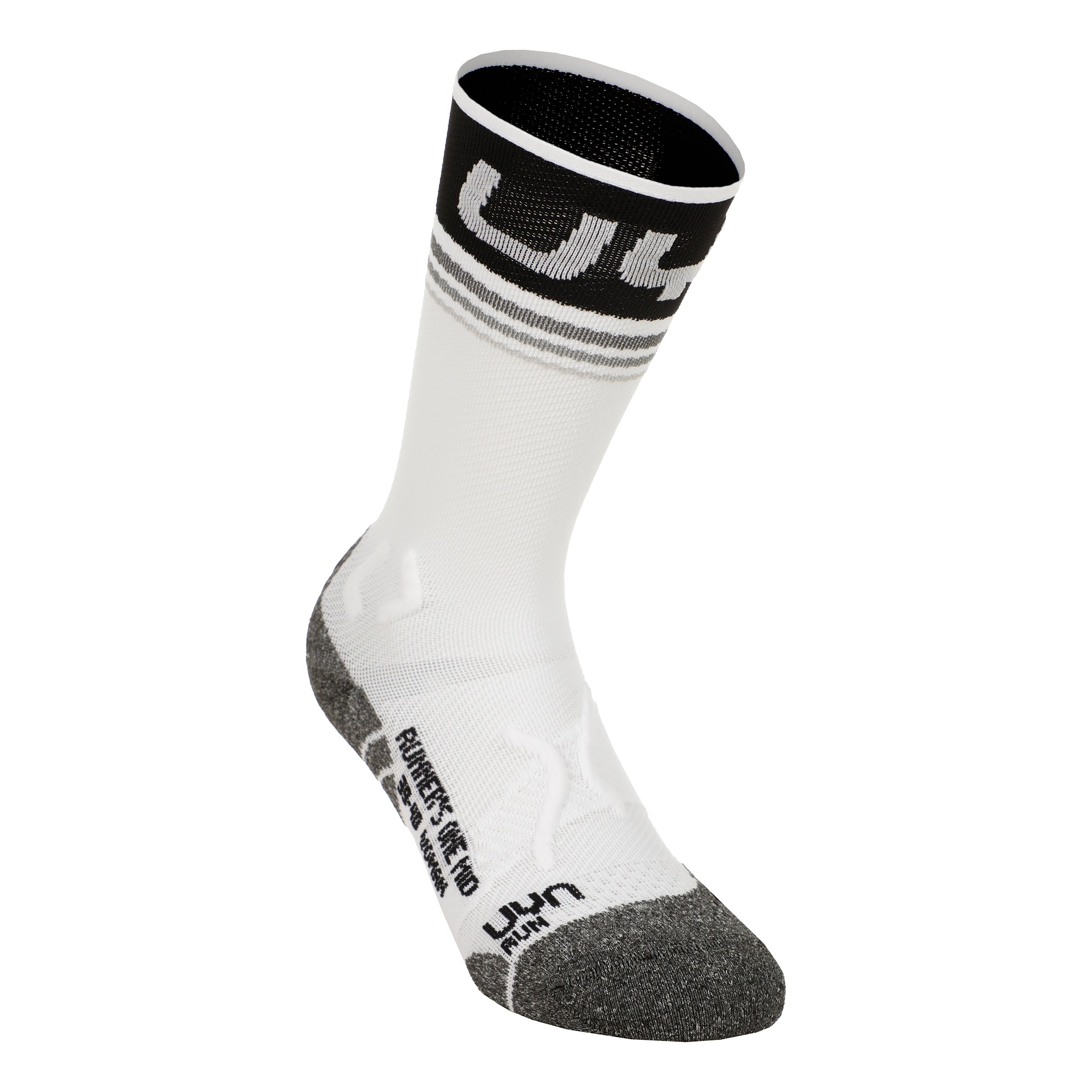 UYN Runner'S One Mid Løbesokker Damer-Hvid,Sort