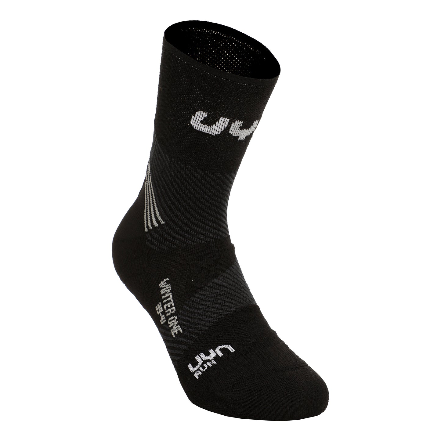 UYN Run Winter One Løbesokker Herrer-Sort,Hvid