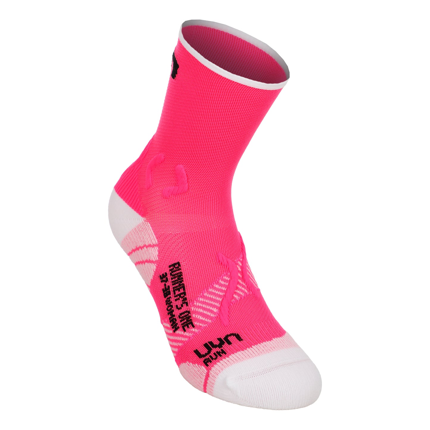 UYN Runner's One Short Løbesokker Damer - pink, hvid
