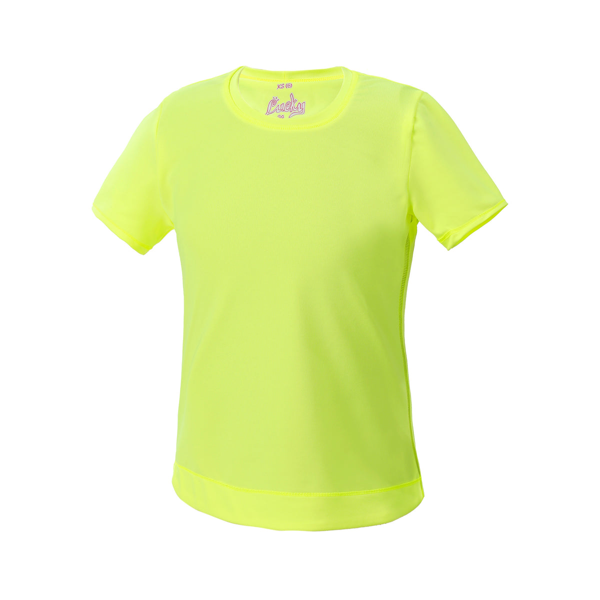 Lucky in Love Dynamik High-Low T-shirt Pige - gul,
