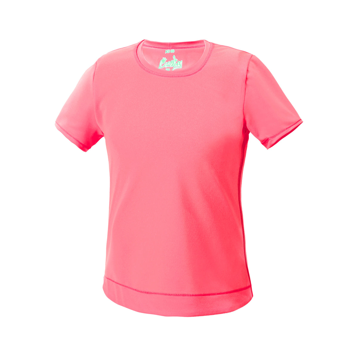 Lucky in Love Dynamic High-Low T-shirt Pige - koral,