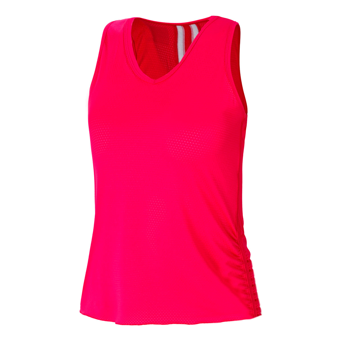 Lucky in Love Pindot V-Neck Tanktop Damer - pink, hvid